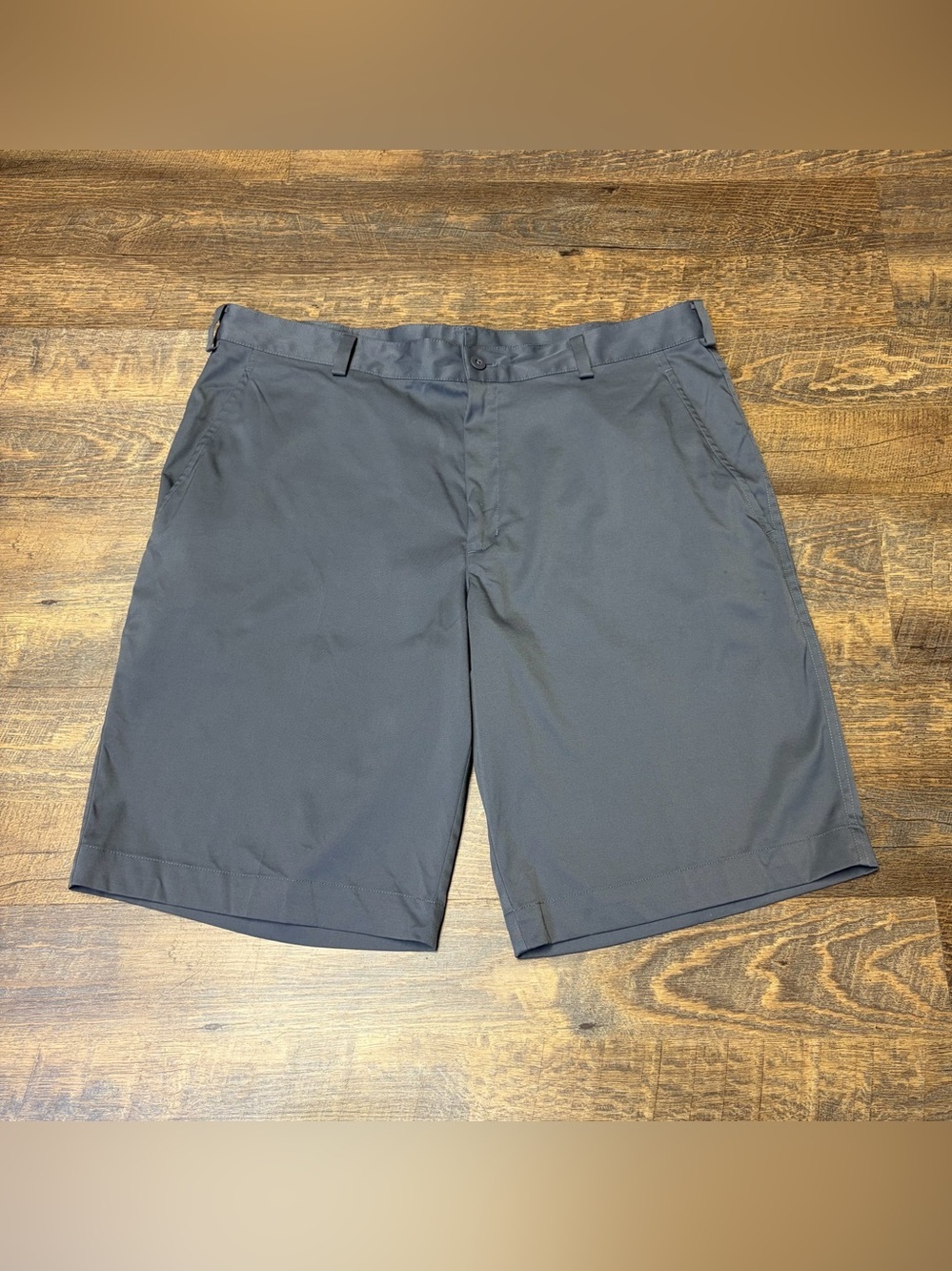 Nike Golf Dri-fit Mens Shorts Size 36 Grey Gray Performance Stretch Casual Chino
